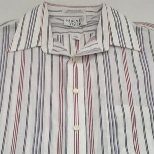 vintage long sleeve button down striped shirt